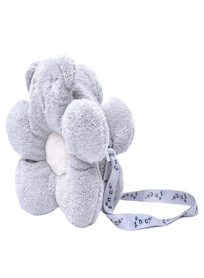 zinici Kawaii Bear Stuffed Animal Plush Purse, Cute Bear Toys for Girls age 4-6, Crossbody Bag for Kids 3 4 5 6 7 8 9 10 11 12 Years Old Girls Tweens and Teens Women Birthday (grey) - Image 1